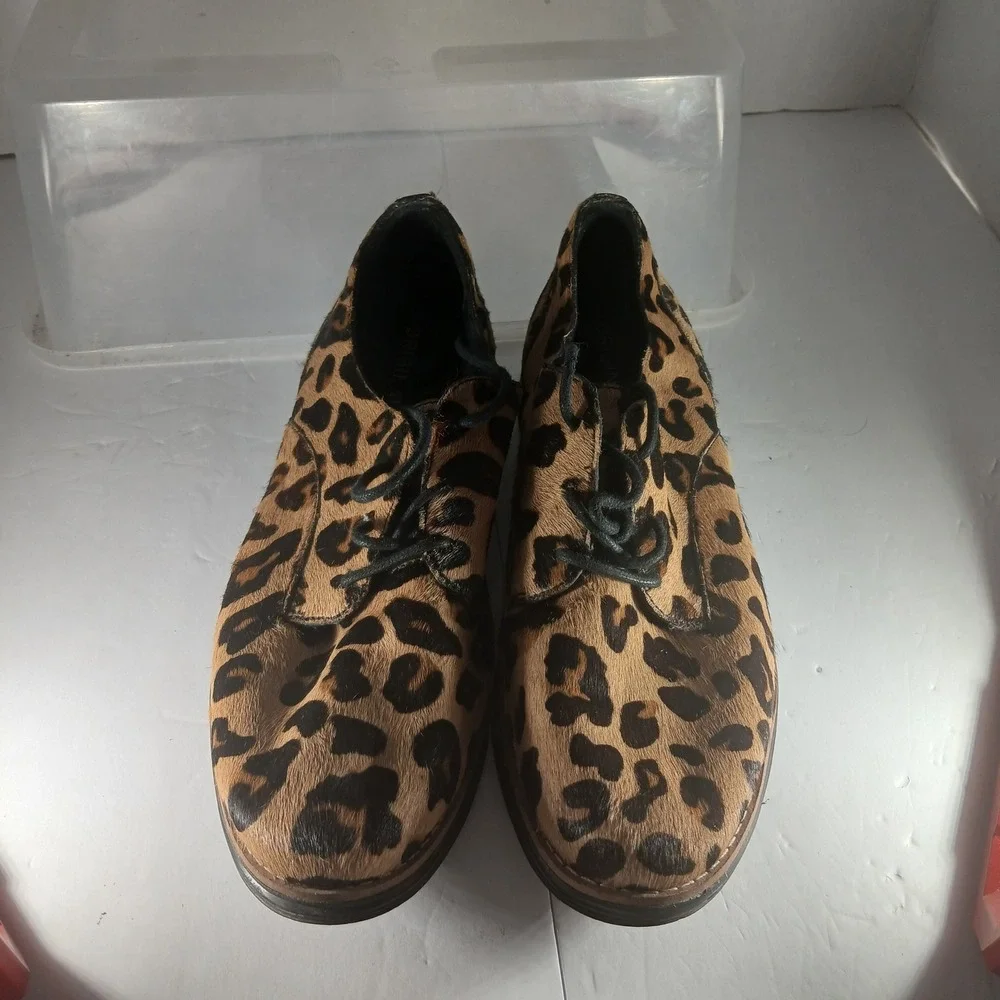 Cole Haan OriginalGrand Oxford 7B Leopard Calf Hair Wingtip Mob Wife‎ Indie
